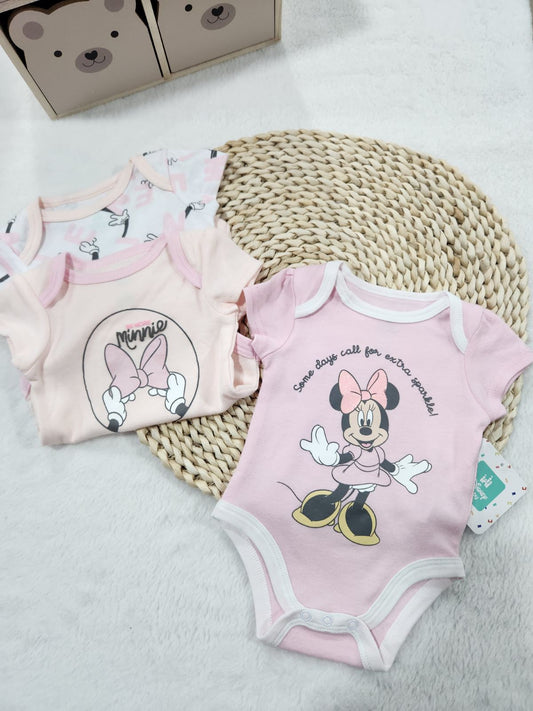 ბავშვის ნახევარმკლავიანი ბოდეების ნაკრები – 3 ცალი